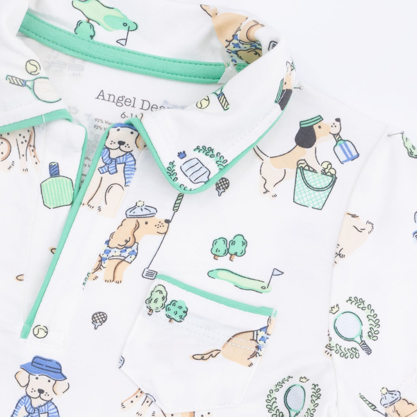 Country Club Dogs Neutral - Polo with Casual Short  & Bucket Hat