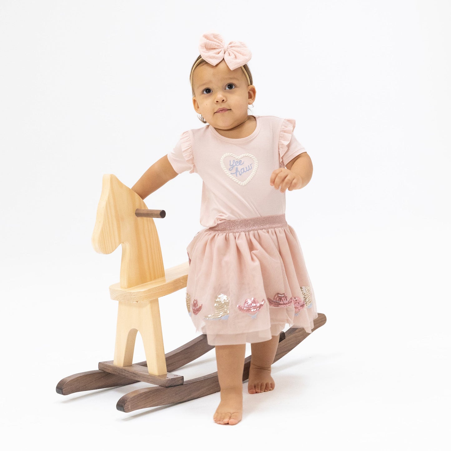 Yee Haw Cowgirl - Ruffle Tee