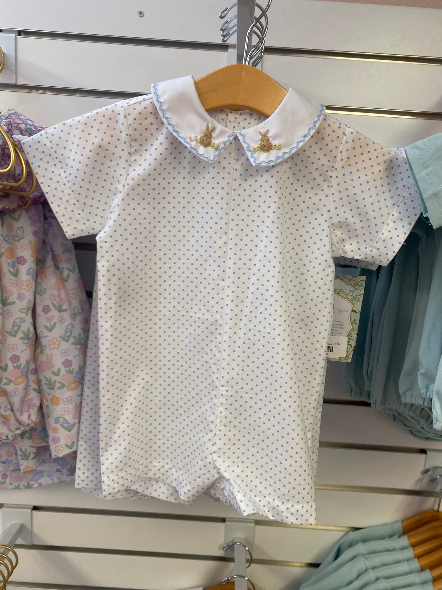 Blue Bunnies Romper