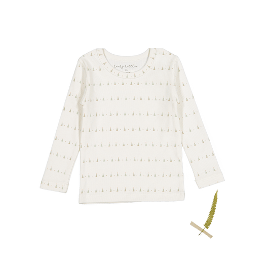 The Printed Long Sleeve Tee - Mini Tulip