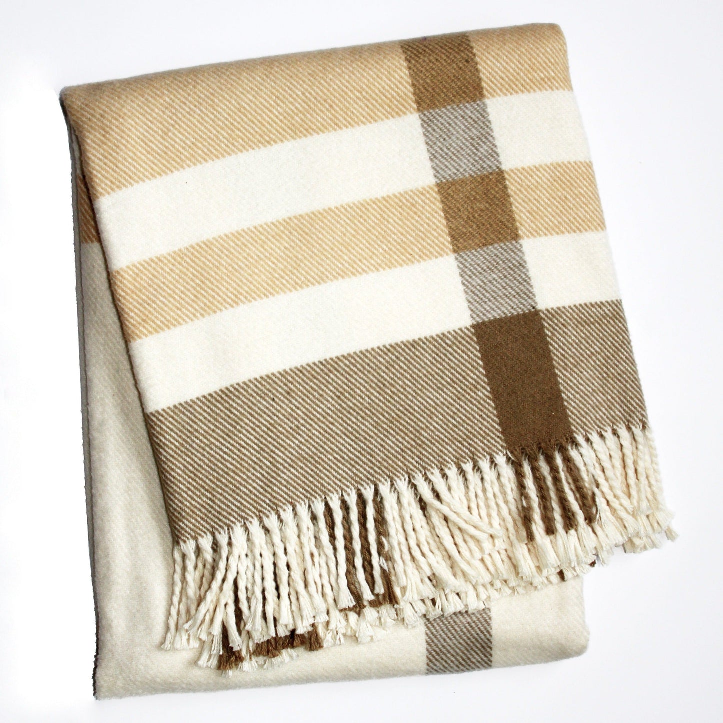 Large Plaid Throw - 55"x70"