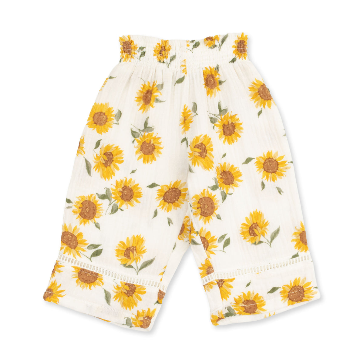 Baby Sunflower - Long Sleeve Ruffle Tunic and Smocked Waist Pant