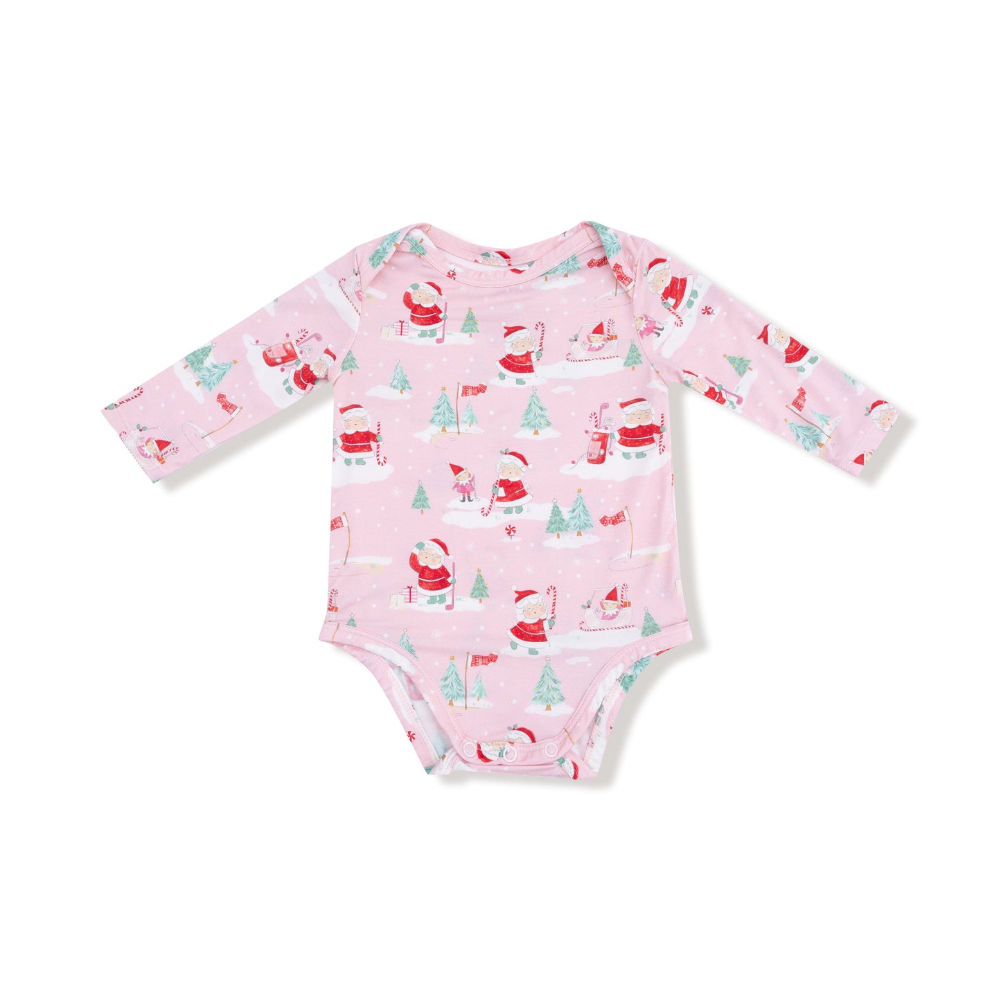 Golfing Mrs. Claus and Elves - Lap Shoulder Bodysuit