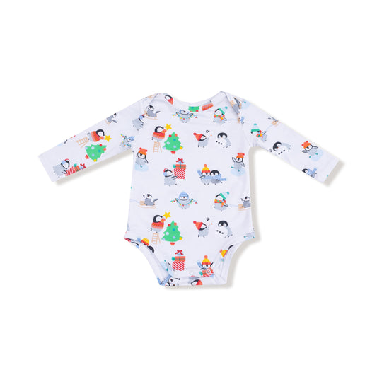Holiday Penguins - Lap Shoulder Bodysuit