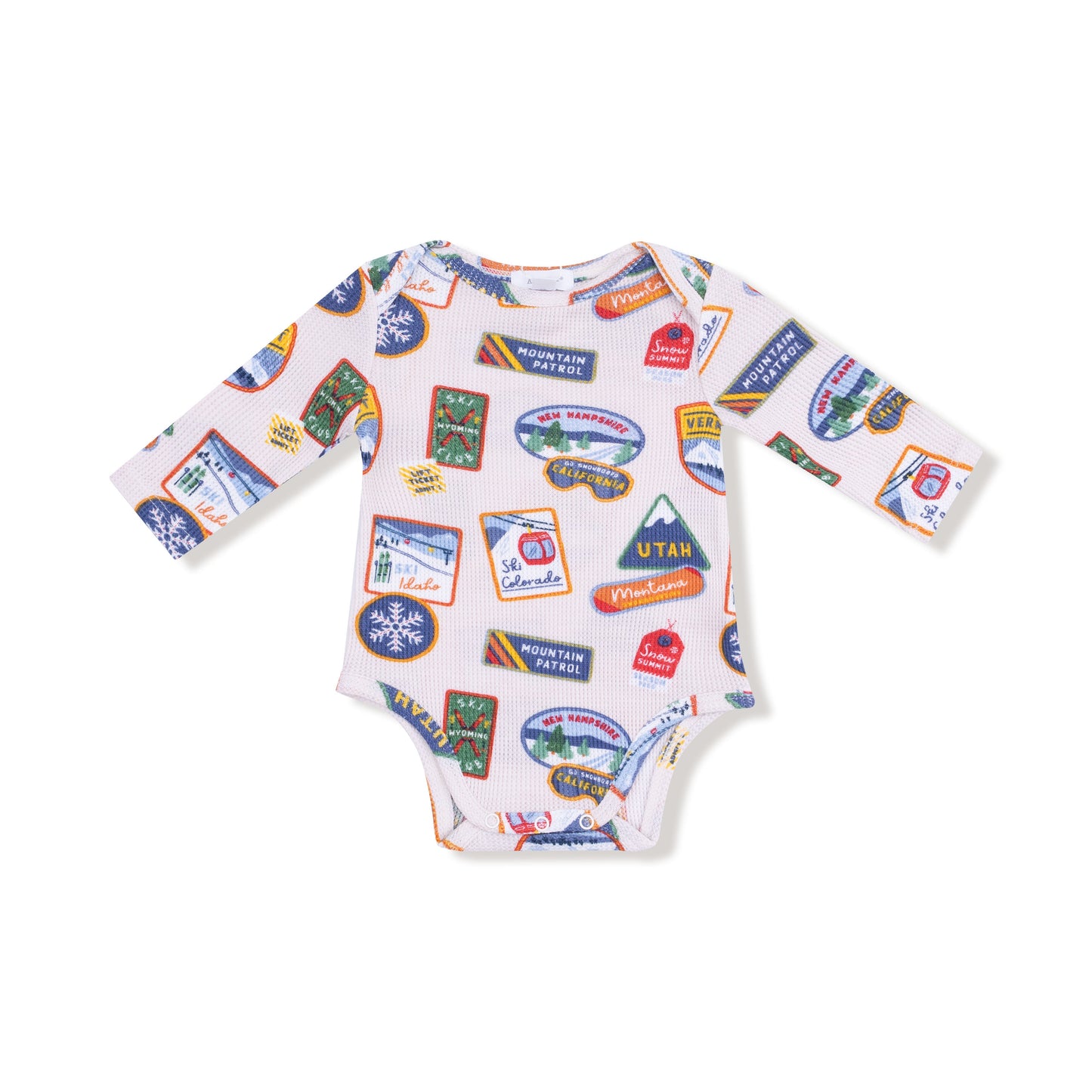 Vintage State Snow Sport Patches - Lap Shoulder Bodysuit