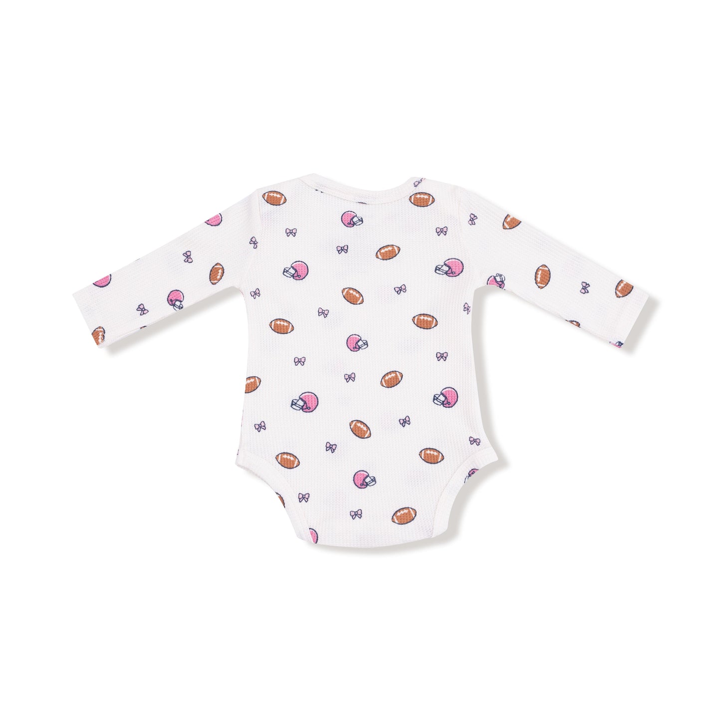 Footballs and Bows - Lap Shoulder Bodysuit
