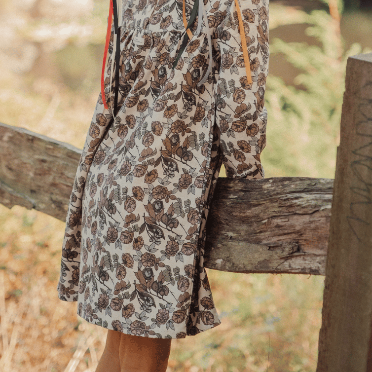 The Printed Long Sleeve Dress - Magnolia