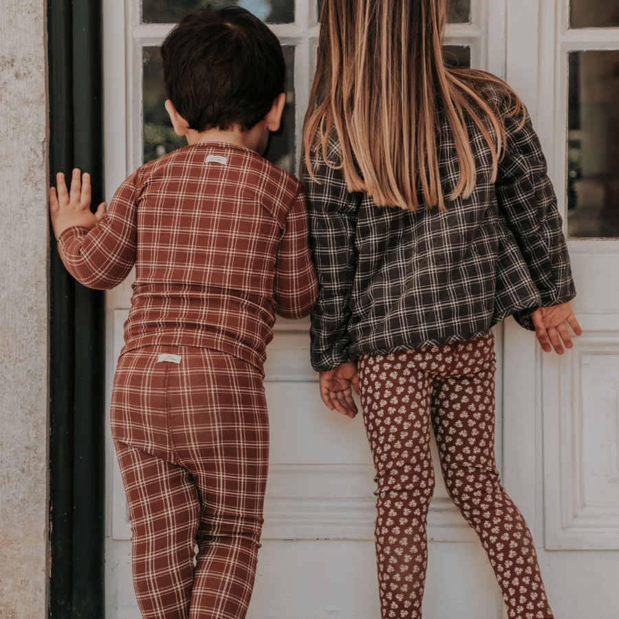 The Printed Legging -  Rustic Check