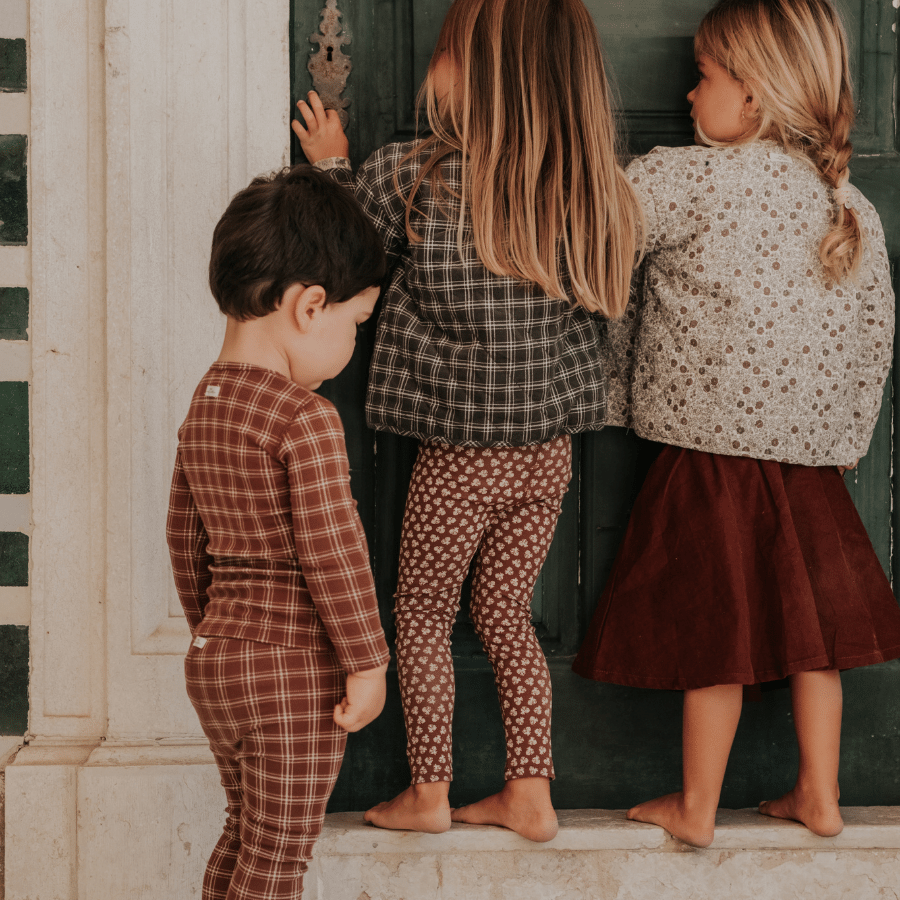 The Printed Legging -  Rustic Check