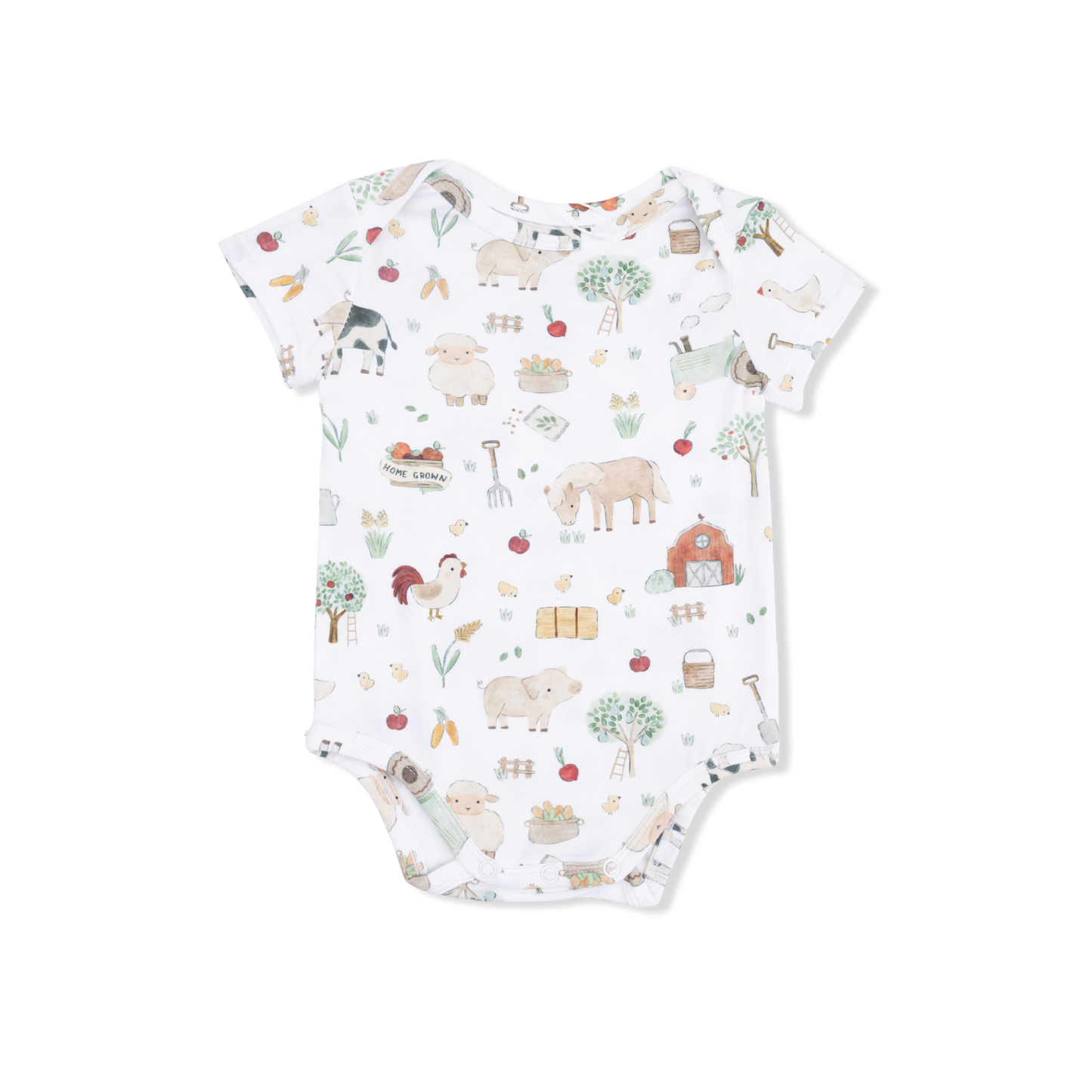 Cute Farm Animals Uni - Short Sleeve Bodysuit