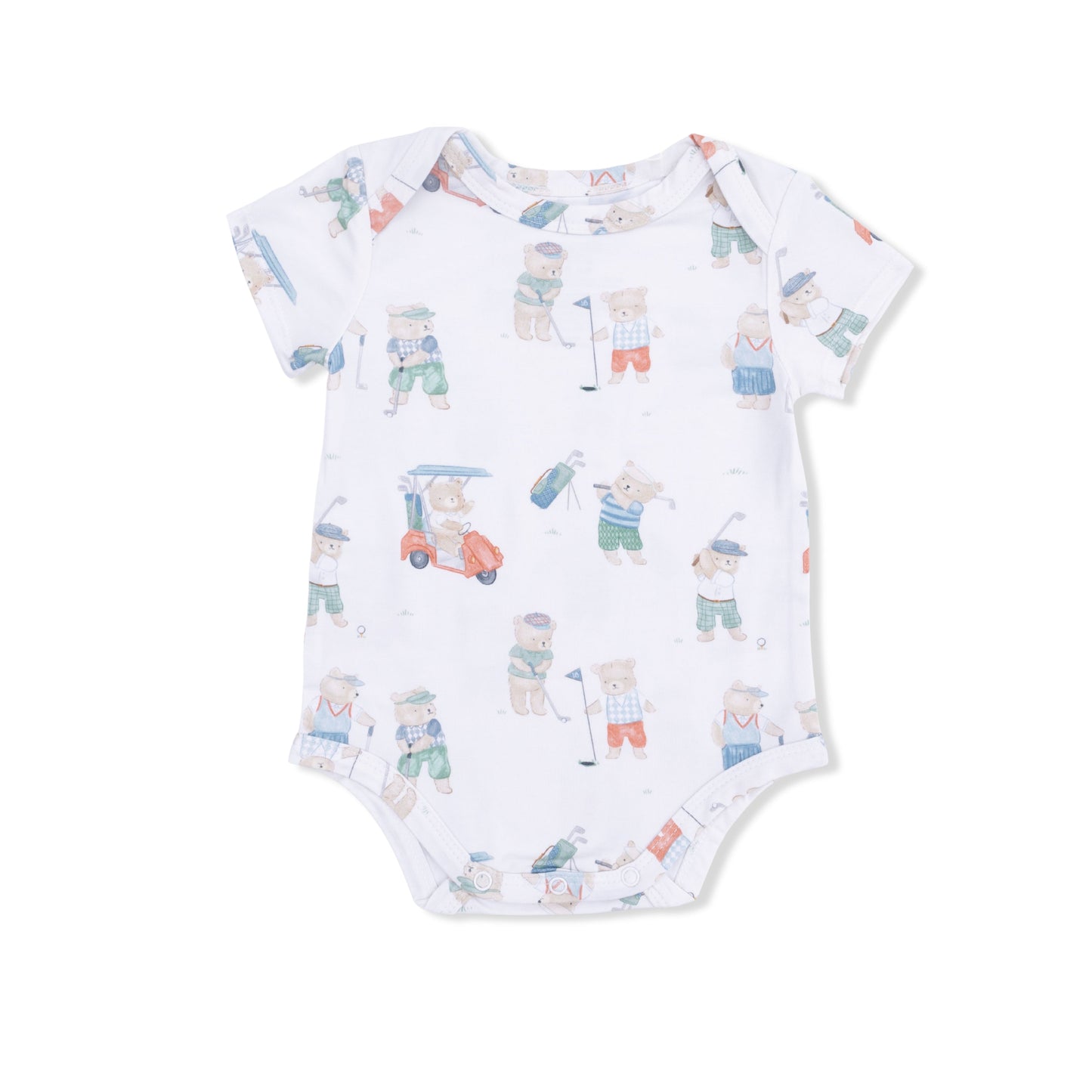 Golfing Teddy Bears - Short Sleeve Bodysuit