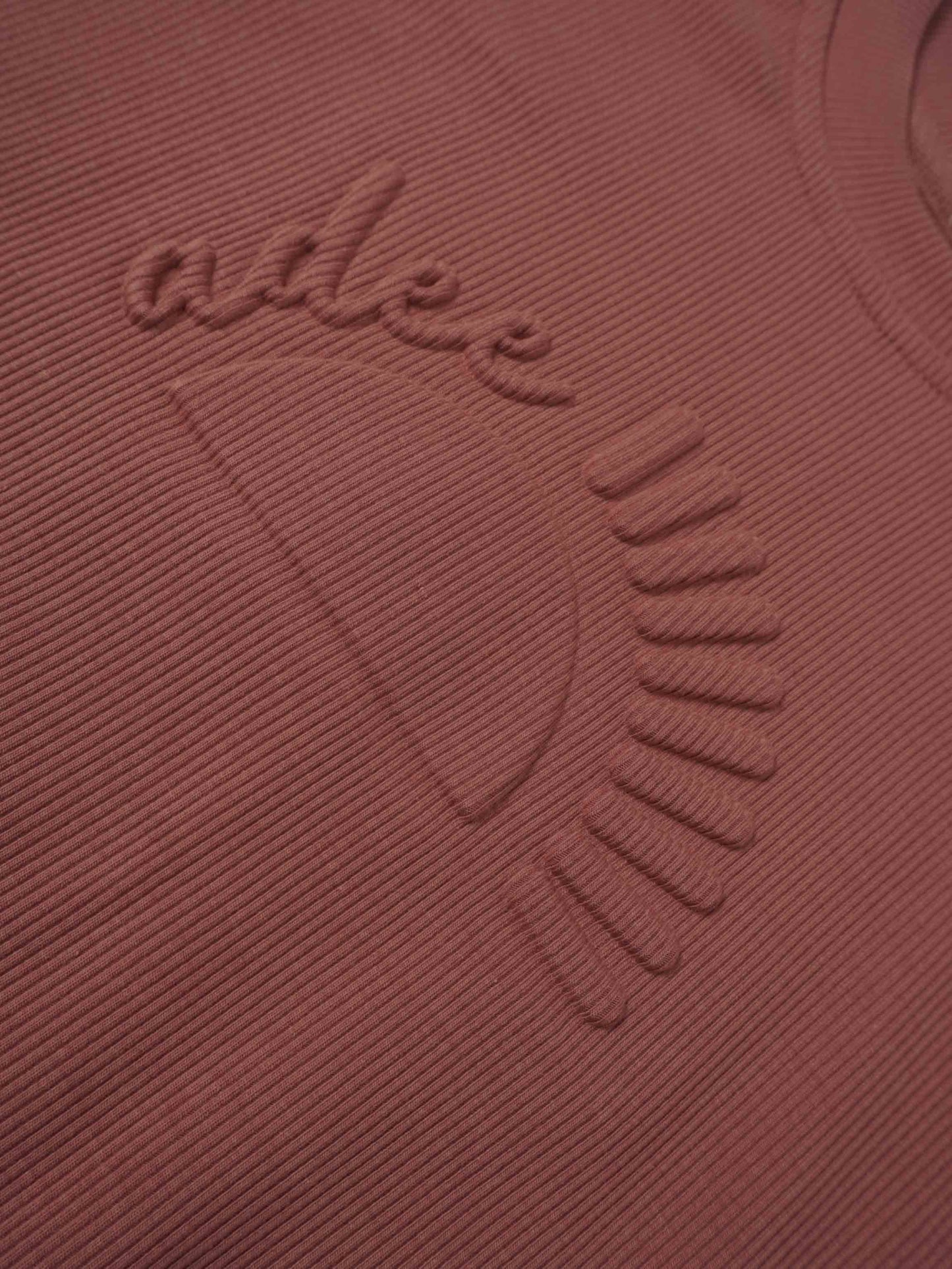 Embossed Logo Sweatshirt - Brick