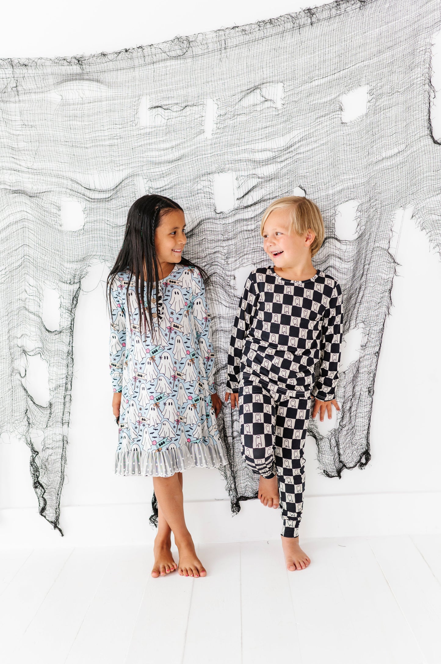 Checkered Ghost | BAMBOO PJ SET