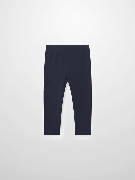 Ribbed Legging - Navy