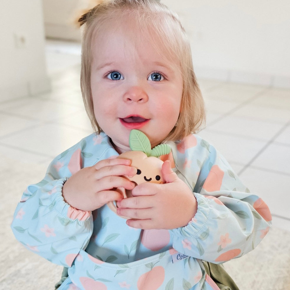 The Grayson Long Sleeve Bib - Peach Blossom