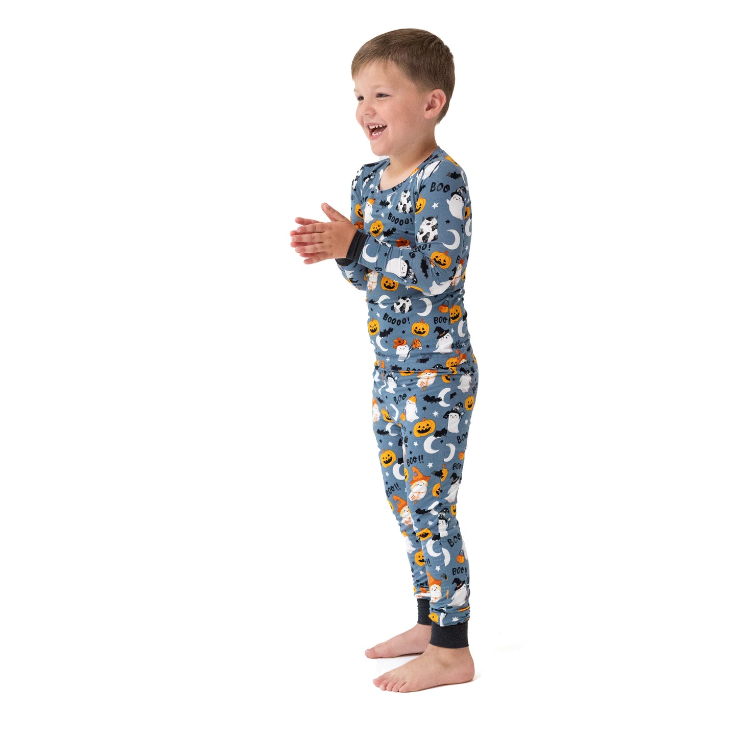 Costumed Ghosts - Glow In The Dark - Long Sleeve Loungewear Set