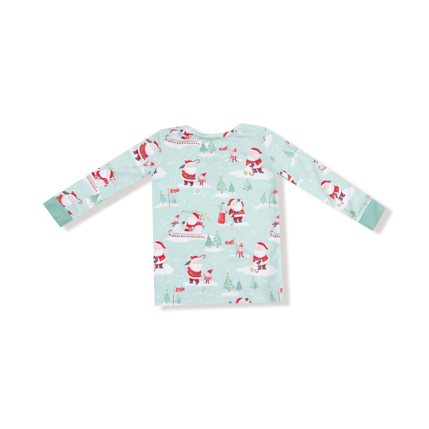 Golfing Santa and Elves - Long Sleeve Loungewear Set