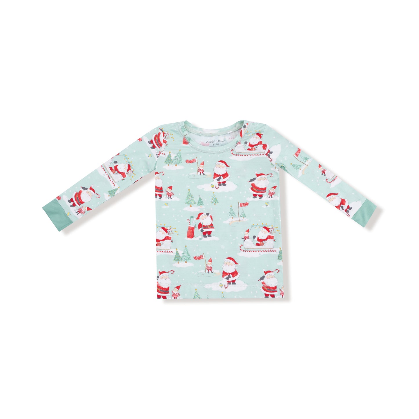 Golfing Santa and Elves - Long Sleeve Loungewear Set