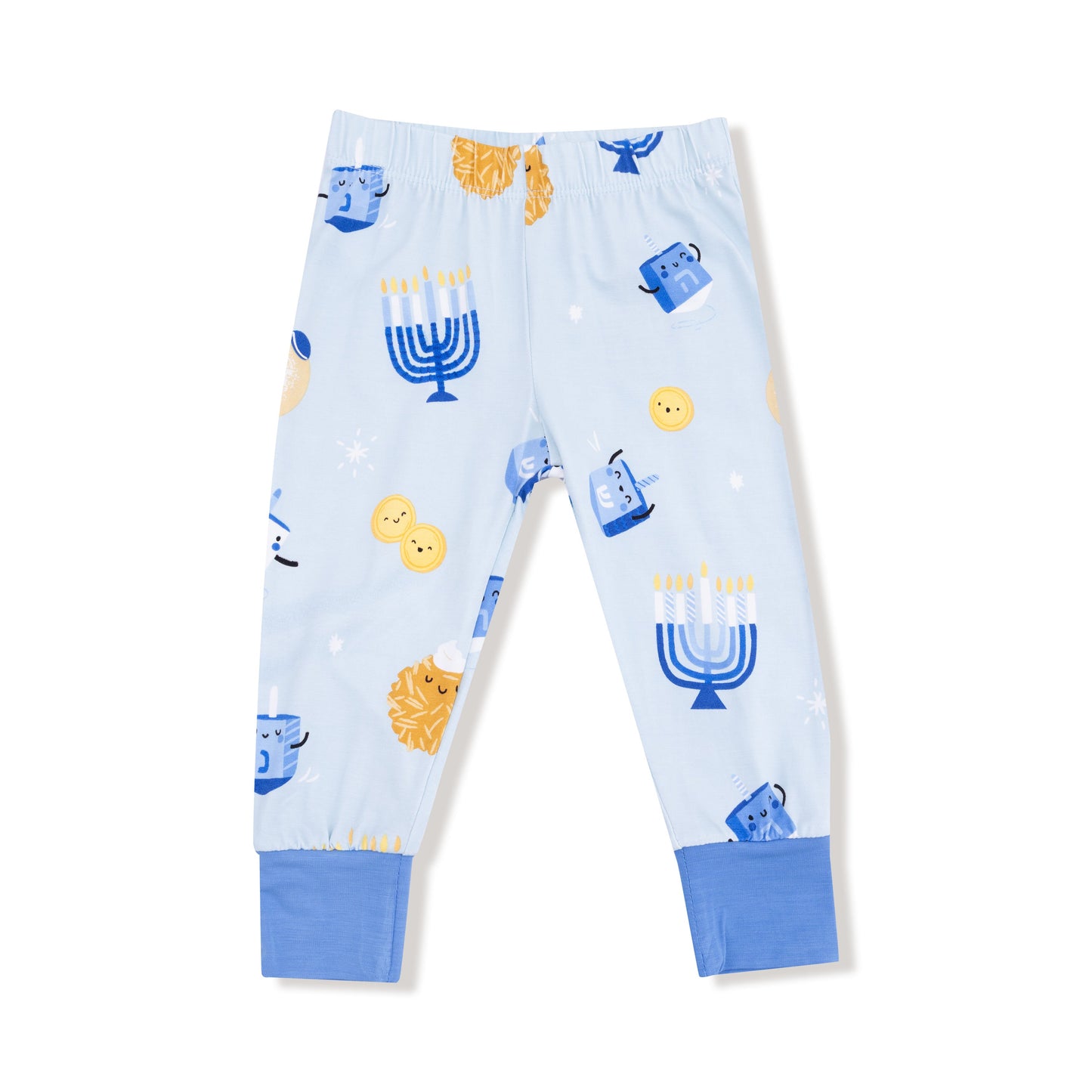 Hanukkah - Blue - Long Sleeve Loungewear Set