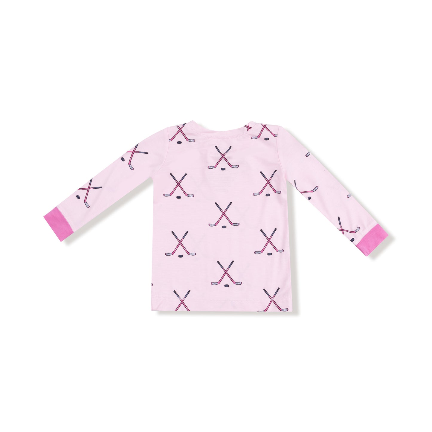 Hockey - Pink - Long Sleeve Loungewear Set