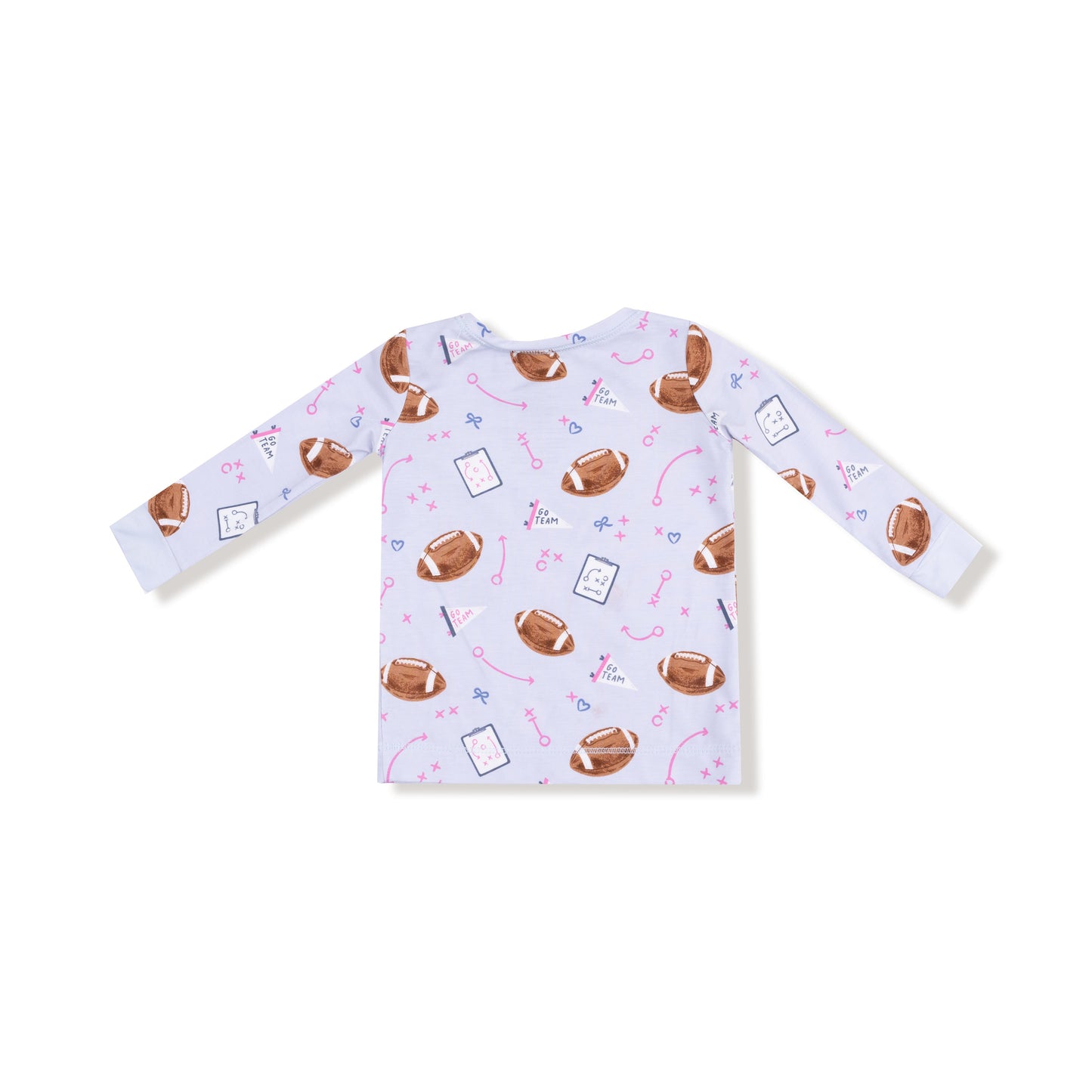 Touchdown Time - Lavender - Long Sleeve Loungewear Set