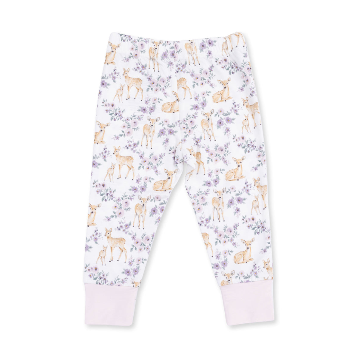 Floral Deer - Long Sleeve Loungewear Set