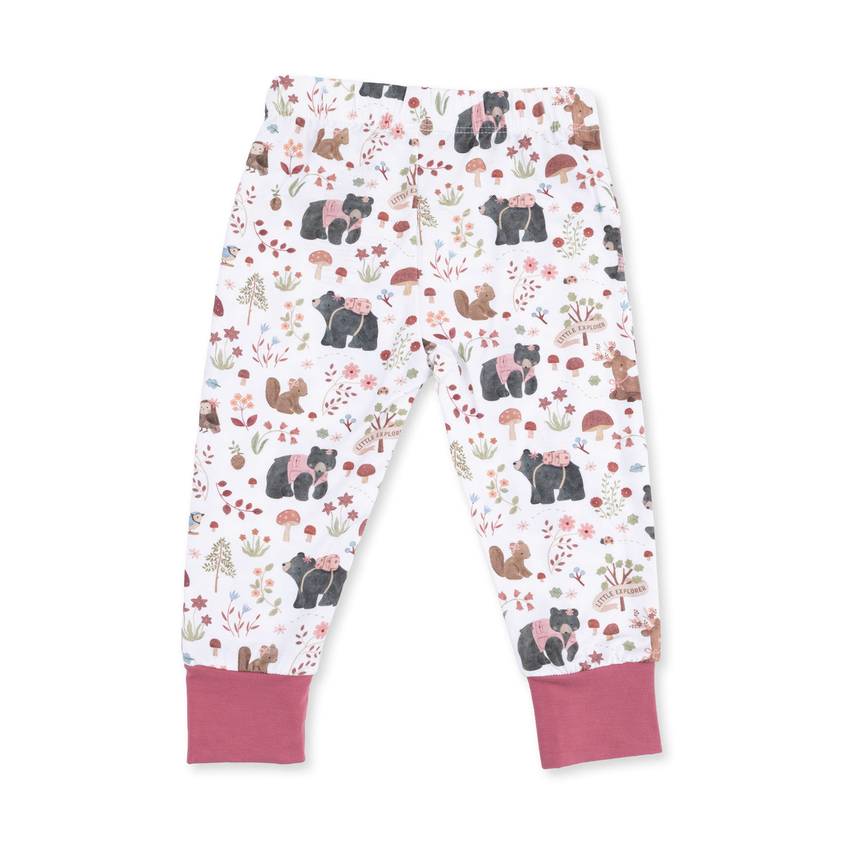 Southern Woodland Animals Pink - Long Sleeve Loungewear Set