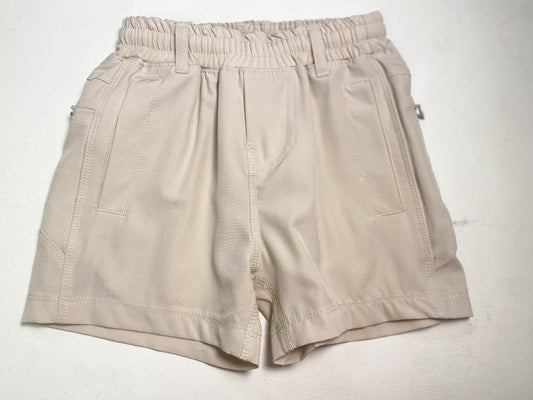 Kids Stone Khaki Performance Sport Shorts