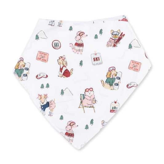 Winter Sports Dogs Pink - Bandana Bib