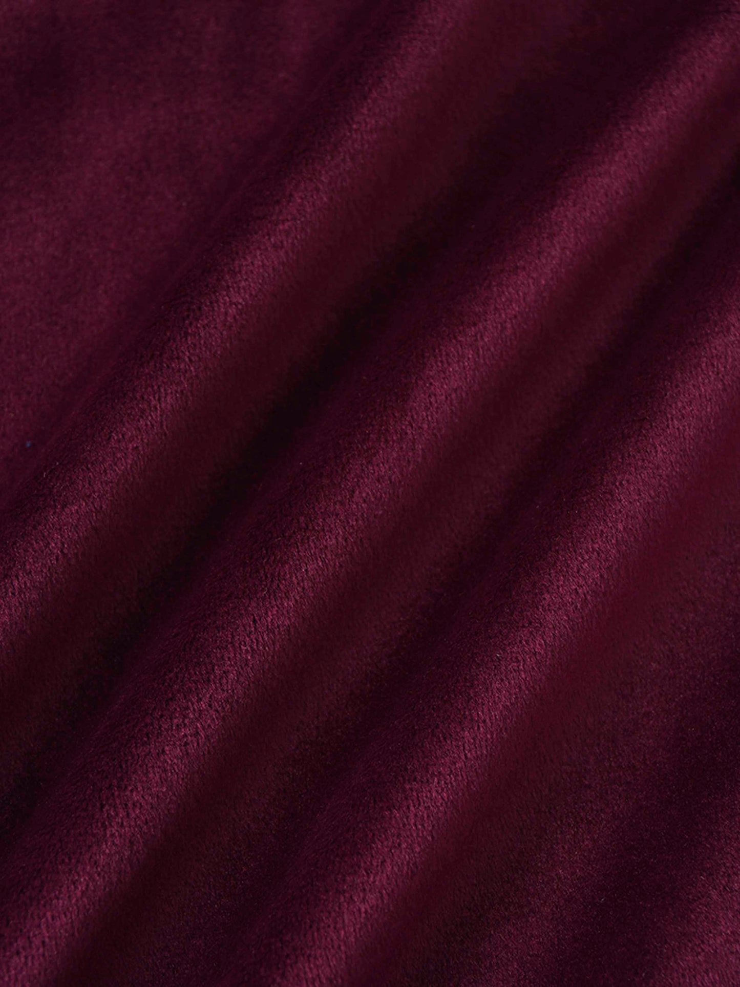 Velour Crossover Blanket - Burgundy
