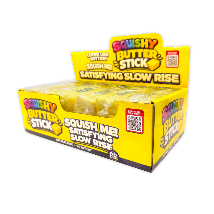Fun Doh Butter Stick Slow Rise Squishy – Butter-Themed Sensory Stress Toy