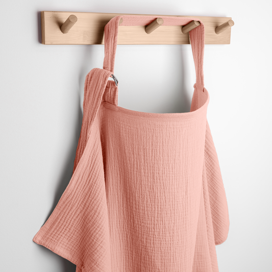 Muslin Nursing Cover, Pack of 1 in Bold Blush