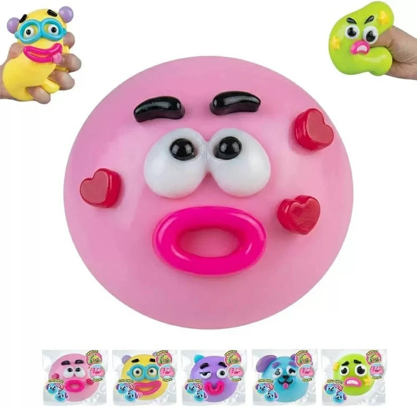 Funny Face Expressions Squishy Ball – Slow Rising Sensory Stress Toy