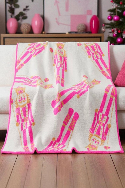 SC - ETA 10/1 - Pink Nutcracker Luxury Blanket