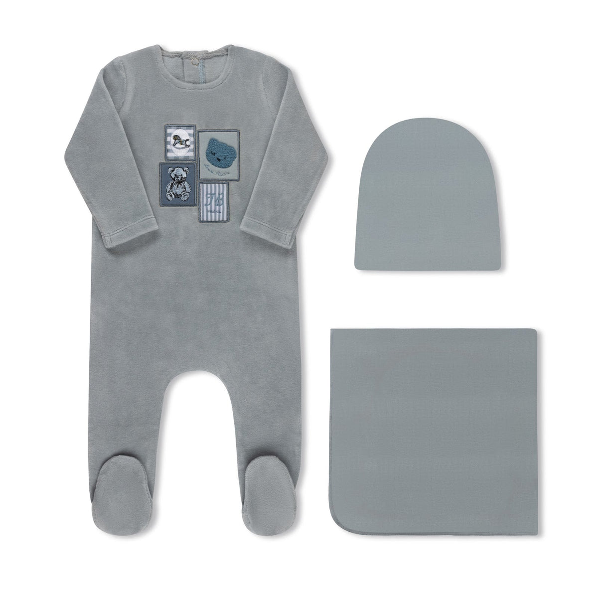Wall Art Velour Collection Blue - Full Set
