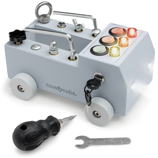 Busy Board Toy Truck Set for 3+ in Pacific Blue