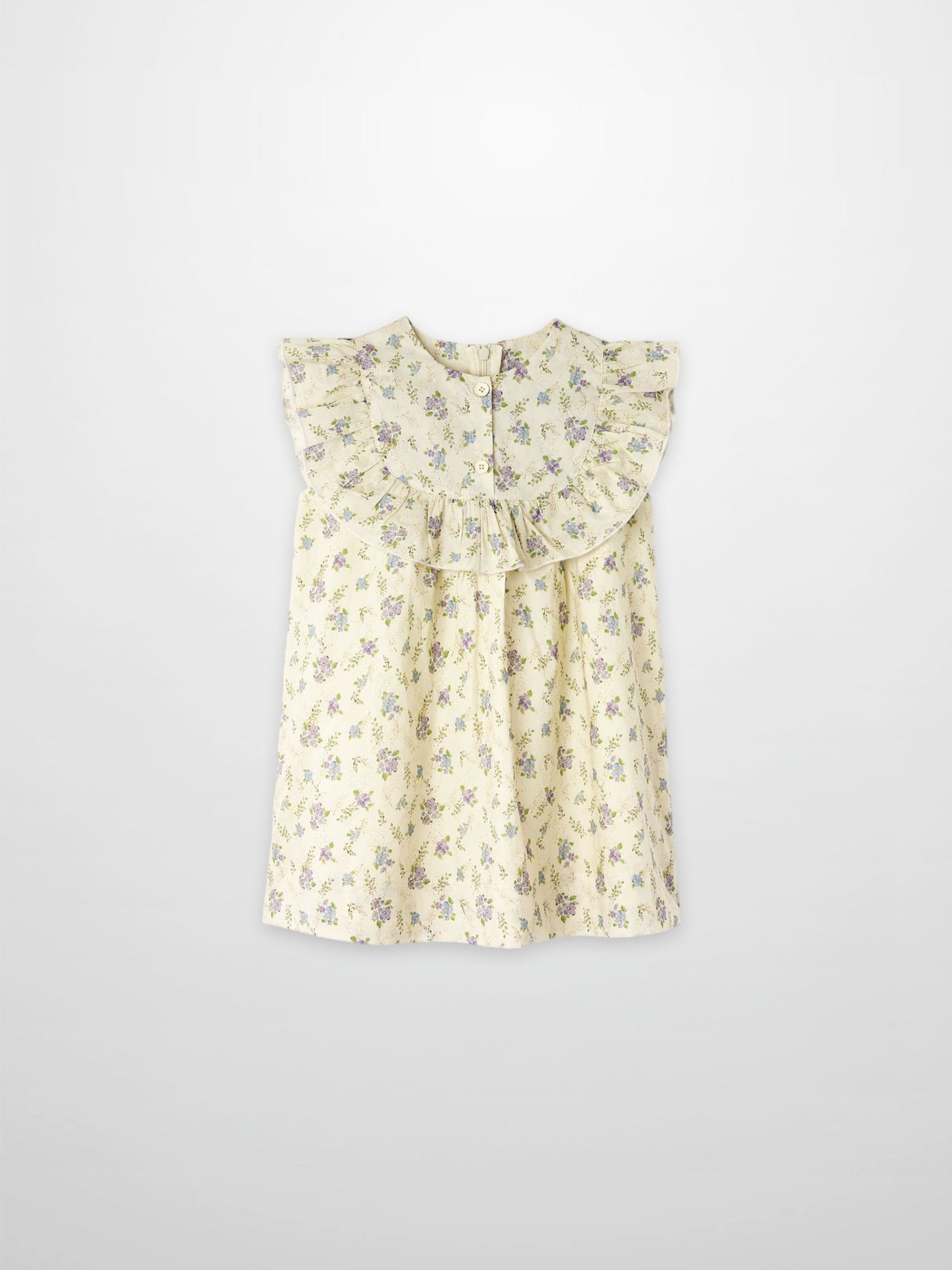 Ivory Flower Dress - Sleeveless