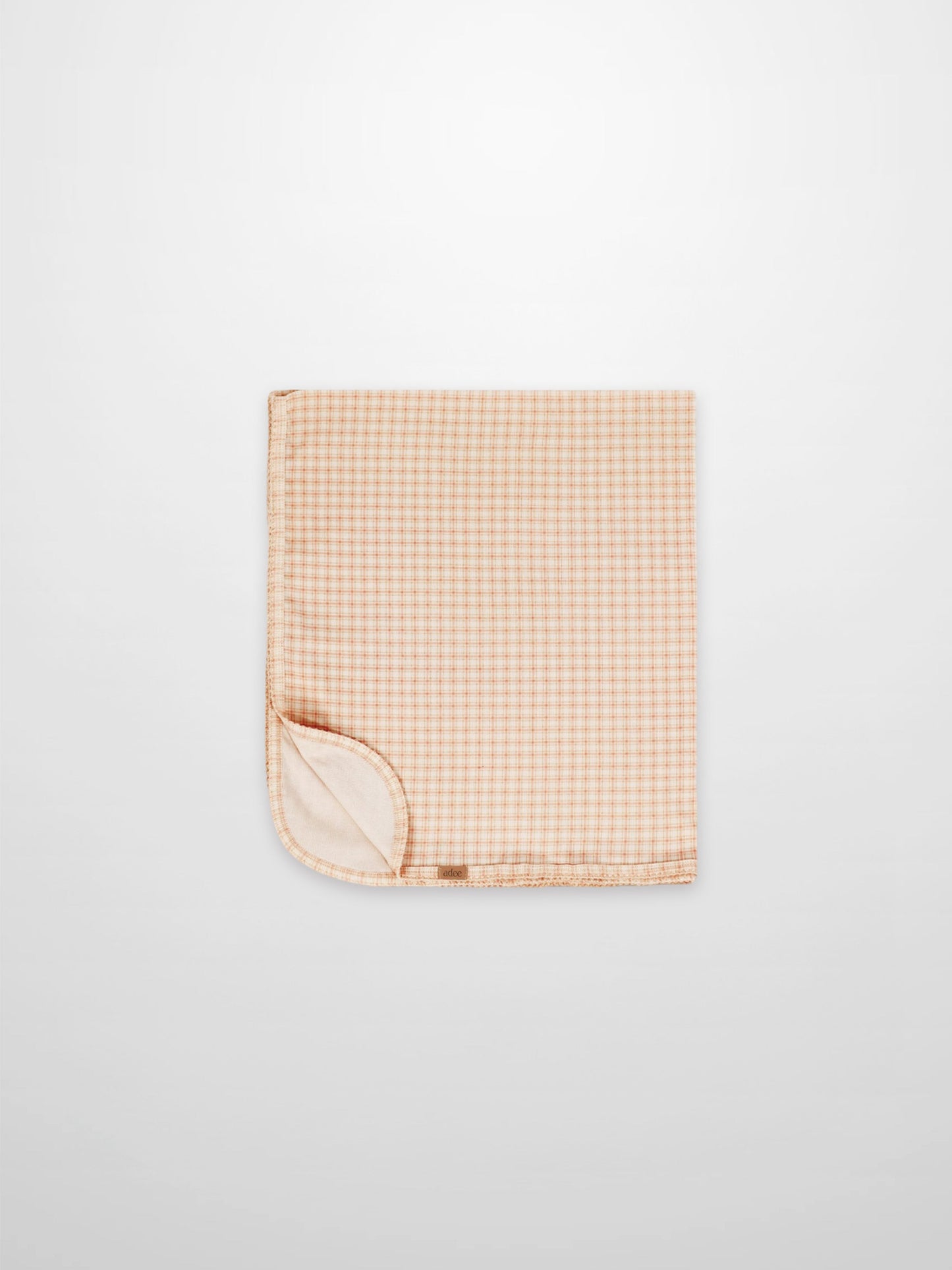 Oatmeal Grid Blanket - Pink