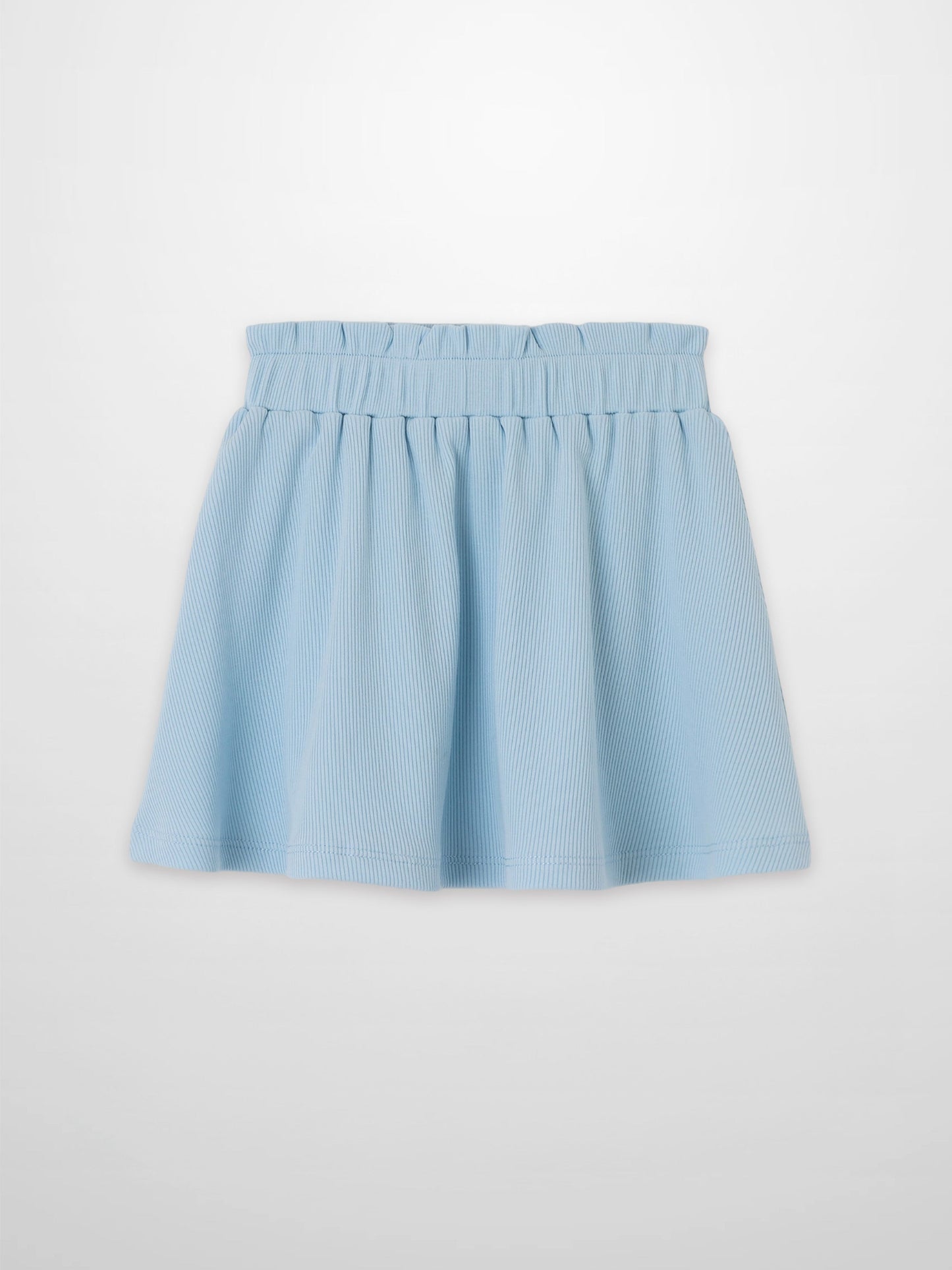 Paper Bag Waist Skirt - Light Blue