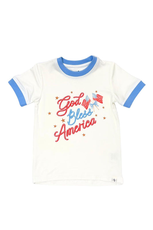 Kids Bamboo Shirt ~ God Bless America
