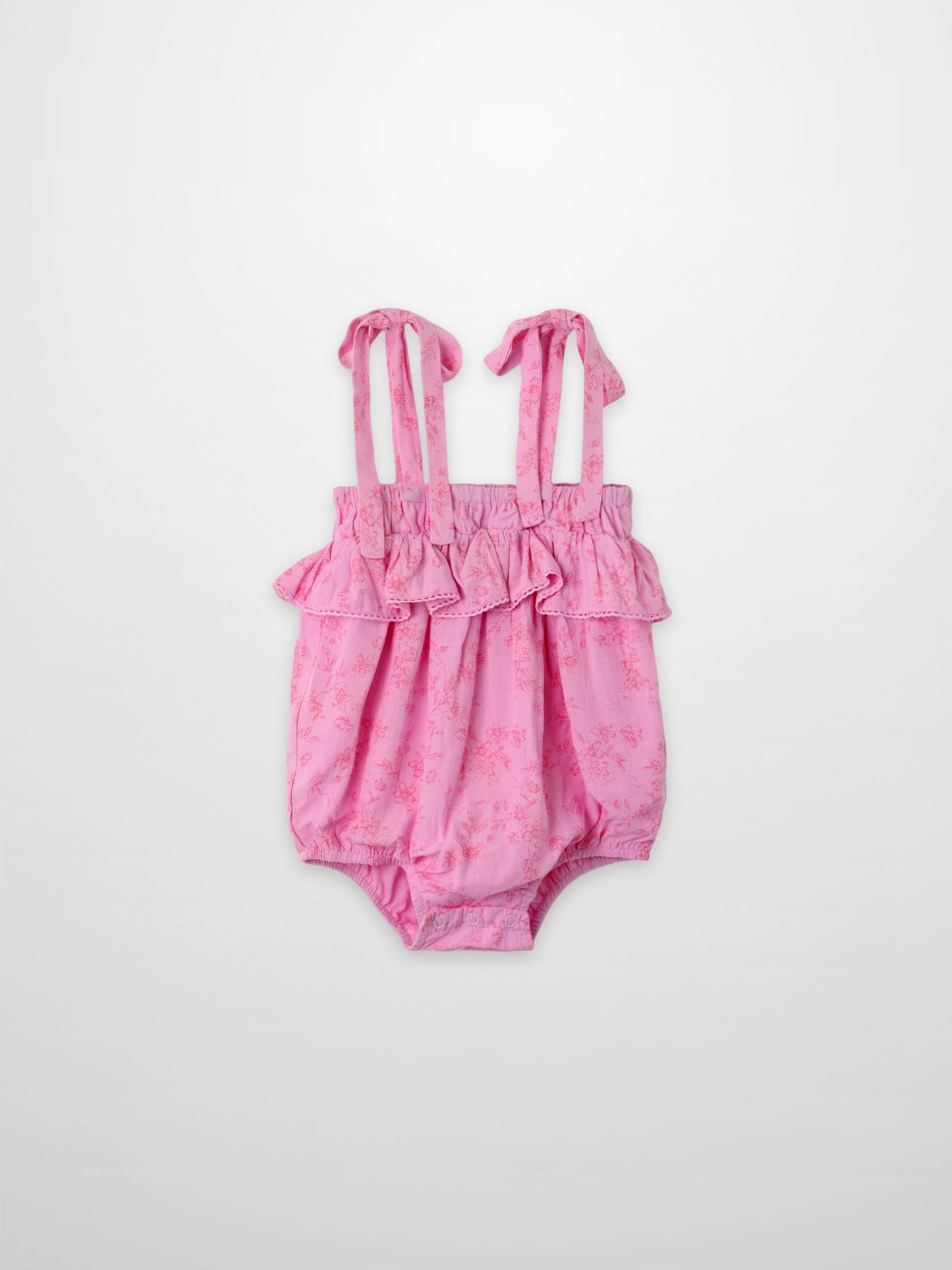Pink Flower Romper
