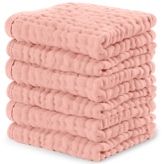 Muslin Washcloths in Lace