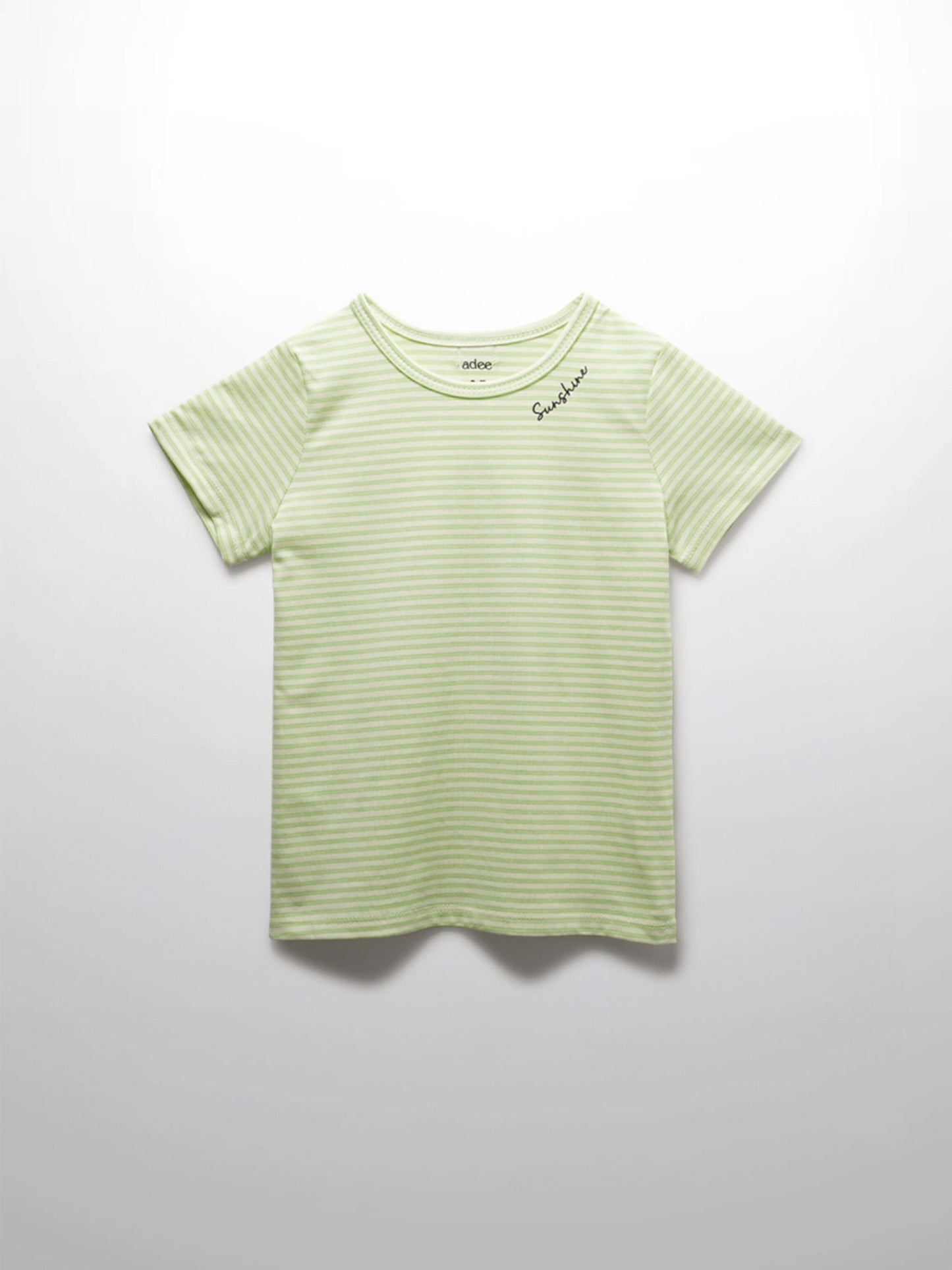 Yellow Striped Short Sleeve T-Shirt