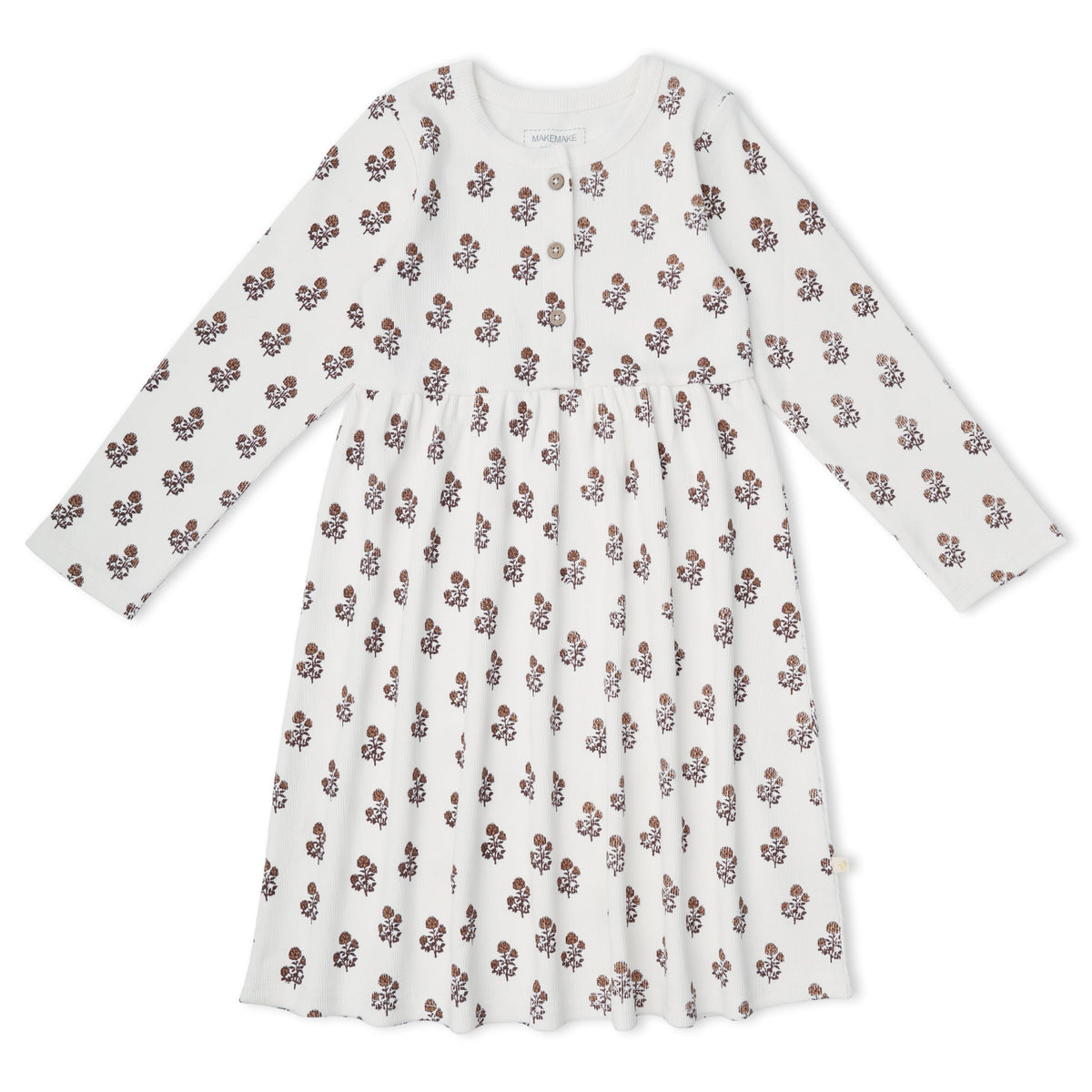 Organic Buttoned Dress - Loom