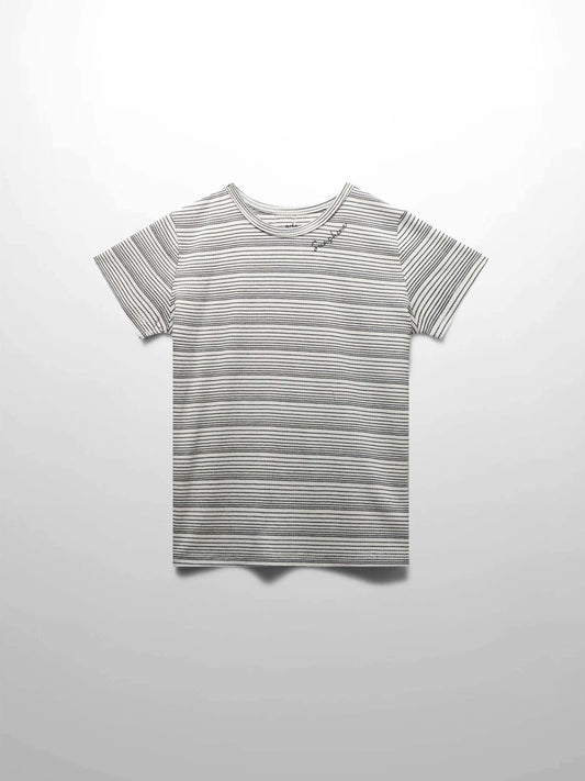 Black Striped  Boxy T-Shirt
