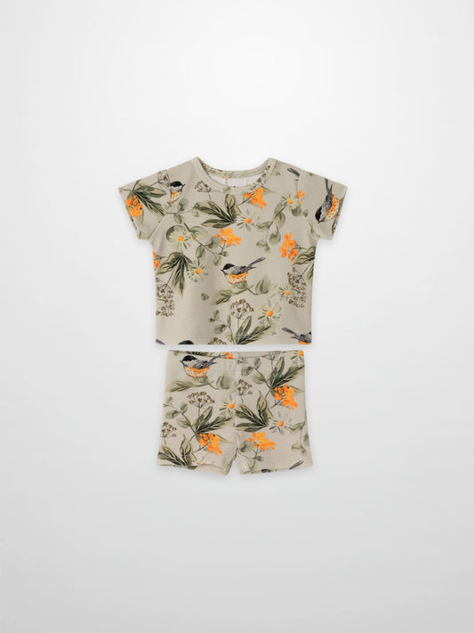Garden Finch Shorts Set