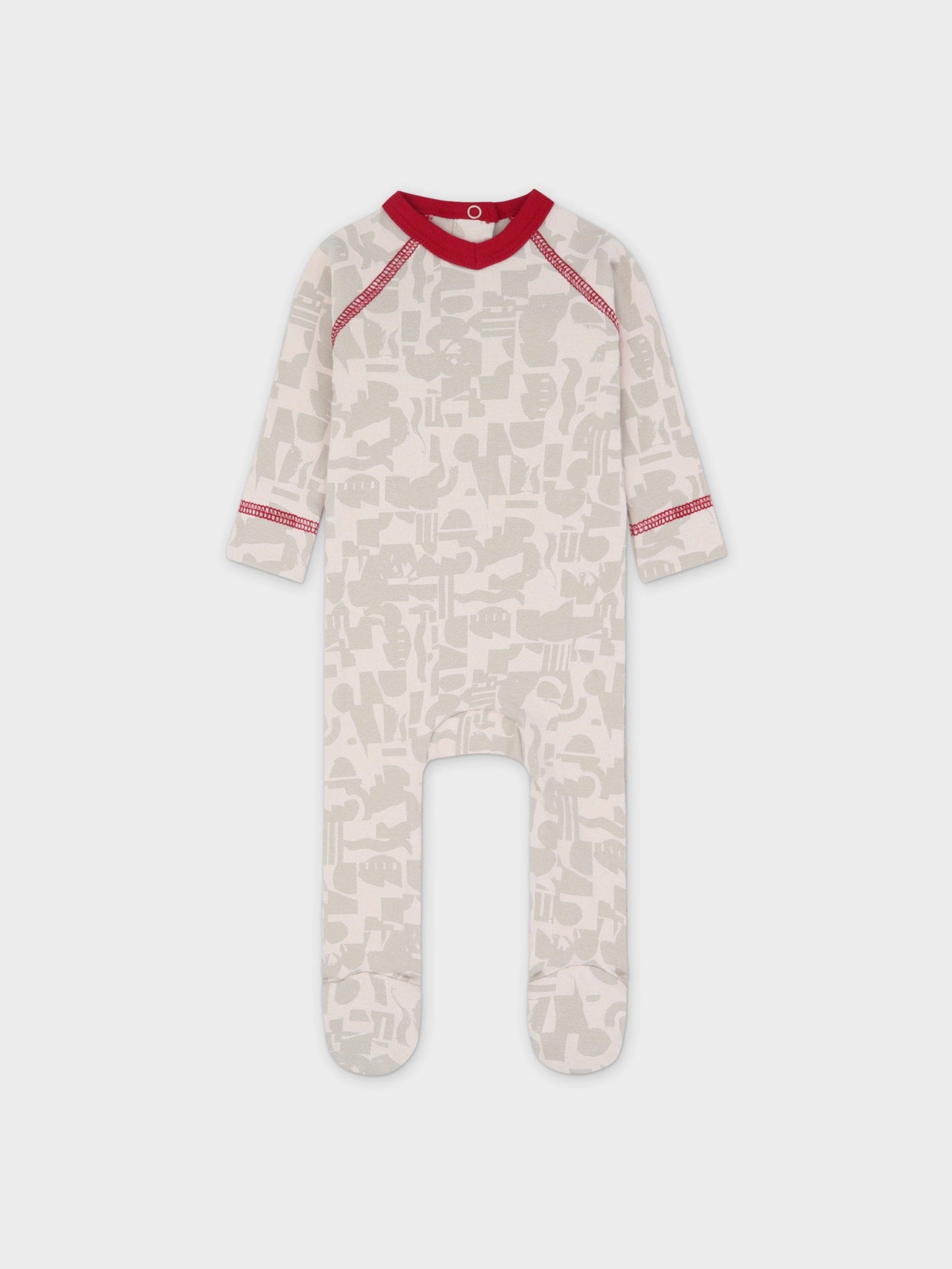Abstract Print Stretchy- Red