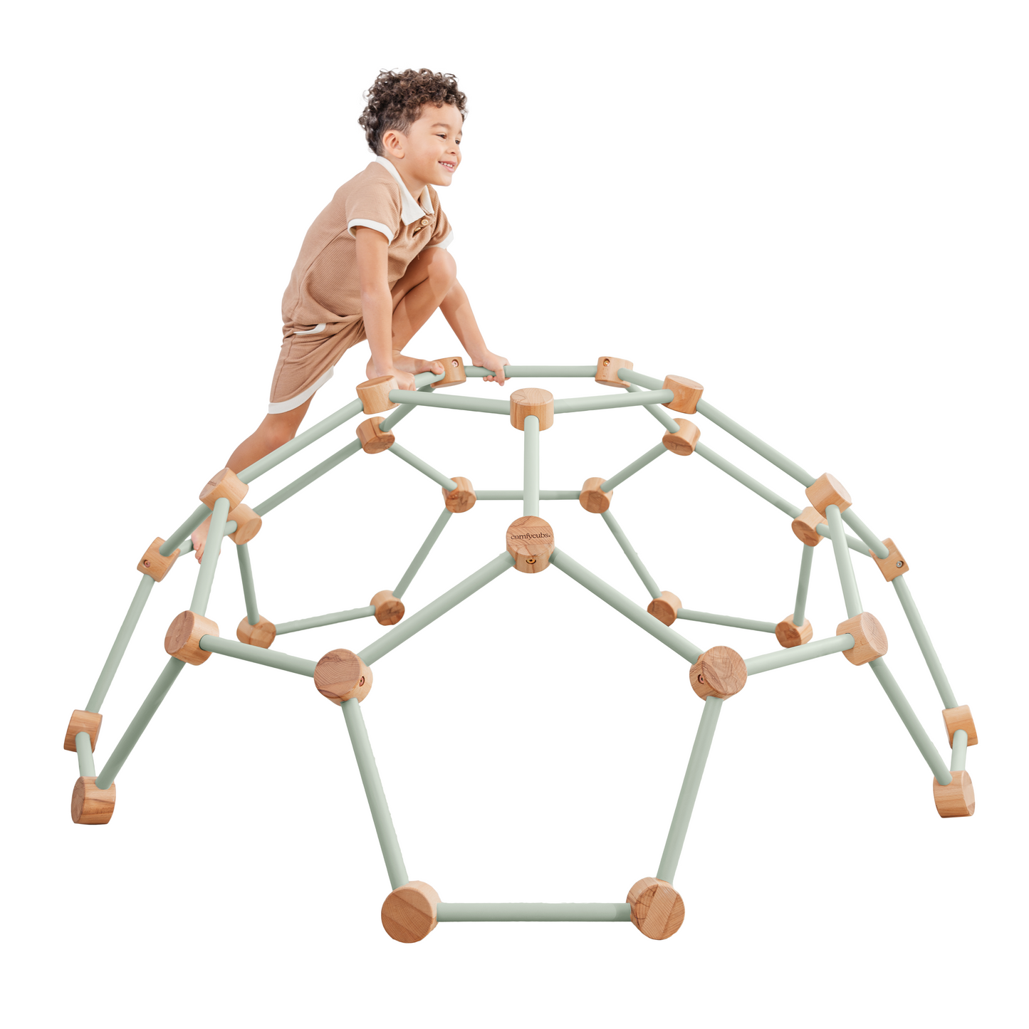 Wooden Climber for Kids in Sage