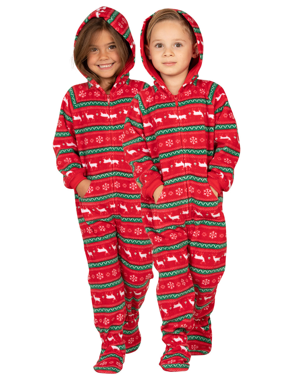 Nordic Christmas Toddler Hoodie Fleece Onesie