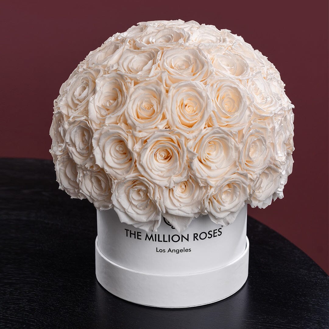 Classic White Superdome Box | White Roses